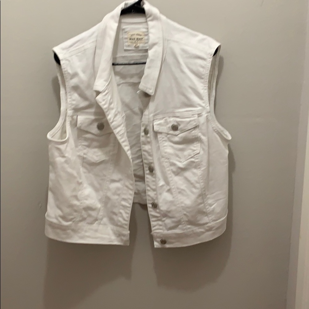 White denim jacket